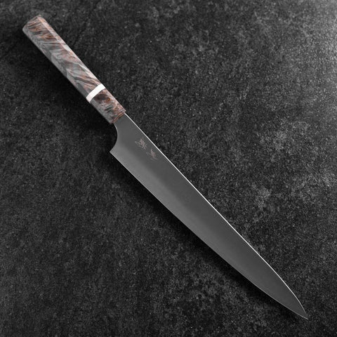 Sujihiki Blue Super Poli Manche en Érable 270mm-[Musashi]-[Couteaux de cuisine japonais]