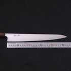 Sujihiki Blue Super Revêtement Inox Poli Manche Sumi Urushi 270mm-[Musashi]-[Couteaux de cuisine japonais]