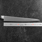 Sujihiki Molybdène Poli Manche en Occidental Noir 250mm-[Musashi]-[Couteaux de cuisine japonais]