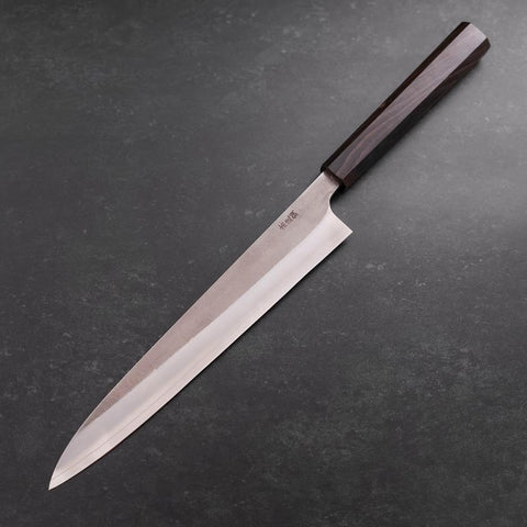 Sujihiki SKD11 Nashiji Ebony Handle 240mm (9.4”)-[Musashi]-[Couteaux de cuisine japonais]