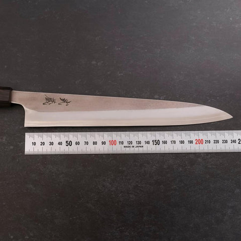 Sujihiki SKD11 Nashiji Ebony Handle 240mm (9.4”)-[Musashi]-[Couteaux de cuisine japonais]
