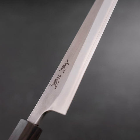 Sujihiki SKD11 Nashiji Manche en Ébène 240mm-[Musashi]-[Couteaux de cuisine japonais]