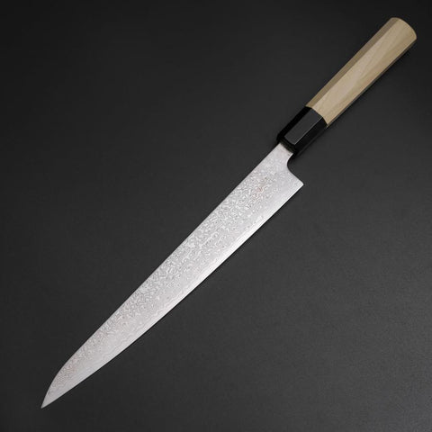Sujihiki SLD Damas Manche en Buffle et Magnolia 240mm-[Musashi]-[Couteaux de cuisine japonais]