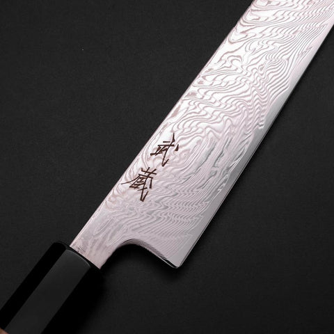 Sujihiki SLD Damas Manche en Buffle et Magnolia 240mm-[Musashi]-[Couteaux de cuisine japonais]