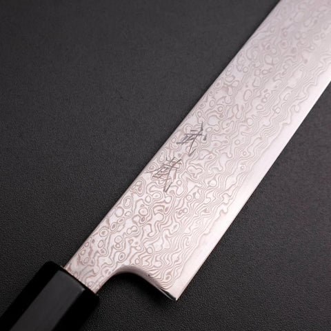 Sujihiki SLD Damas Manche en Buffle et Magnolia 240mm-[Musashi]-[Couteaux de cuisine japonais]
