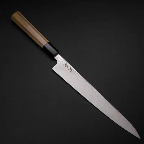 Sujihiki SLD Damas Manche en Buffle et Magnolia 240mm-[Musashi]-[Couteaux de cuisine japonais]
