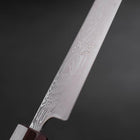Sujihiki SLD Damascus Purple Urushi Handle 240mm (9.4”)-[Musashi]-[Couteaux de cuisine japonais]