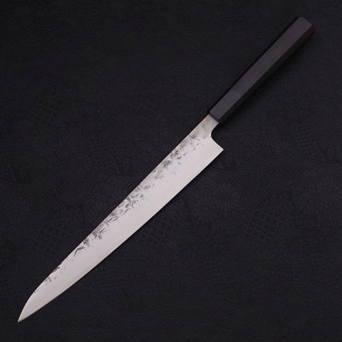 Sujihiki SLD Nashiji Washi Manche en Buffle et Ébène 240mm-[Musashi]-[Couteaux de cuisine japonais]