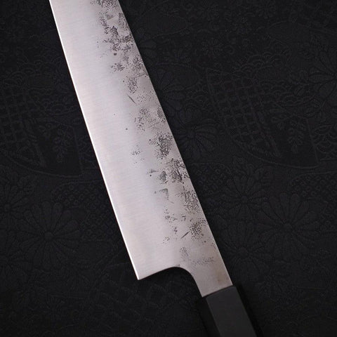Sujihiki SLD Nashiji Washi Manche en Buffle et Ébène 240mm-[Musashi]-[Couteaux de cuisine japonais]