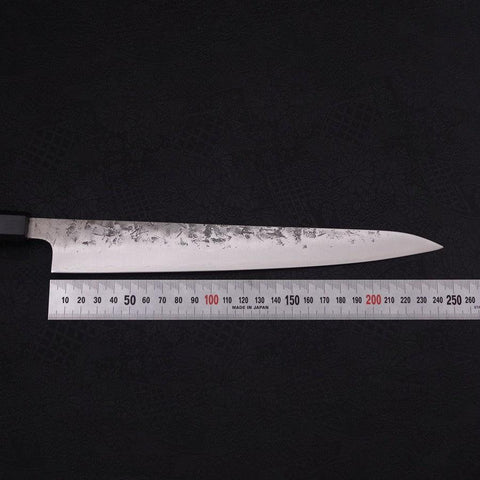 Sujihiki SLD Nashiji Washi Manche en Buffle et Ébène 240mm-[Musashi]-[Couteaux de cuisine japonais]
