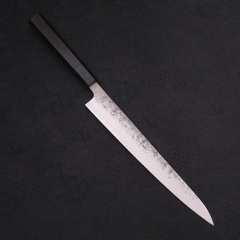 Sujihiki SLD Nashiji Washi Manche en Buffle et Ébène 240mm-[Musashi]-[Couteaux de cuisine japonais]