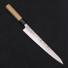 Sujihiki SLD Nashiji Washi Manche en Buffle et Magnolia 240mm-[Musashi]-[Couteaux de cuisine japonais]