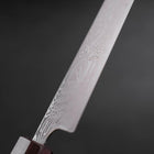 Sujihiki SLD Nickel en Vagues Damas Manche Urushi Pourpre 240mm-[Musashi]-[Couteaux de cuisine japonais]