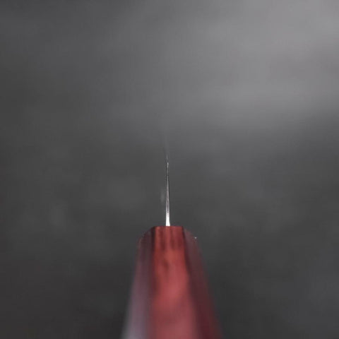 Sujihiki SLD Nickel en Vagues Damas Manche Urushi Pourpre 240mm-[Musashi]-[Couteaux de cuisine japonais]