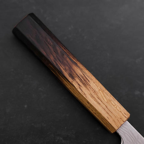 Sujihiki SLD Nickel en Vagues Damas Manche Yaki Urushi 240mm-[Musashi]-[Couteaux de cuisine japonais]