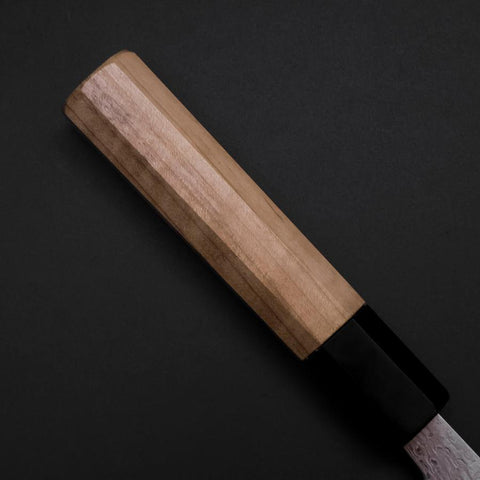 Sujihiki SLD Nickel en Vagues Damas Manche en Buffle et Magnolia 240mm-[Musashi]-[Couteaux de cuisine japonais]