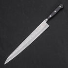 Sujihiki Silver Steel #3 Nashiji Manche Occidental Noir 270mm-[Musashi]-[Couteaux de cuisine japonais]