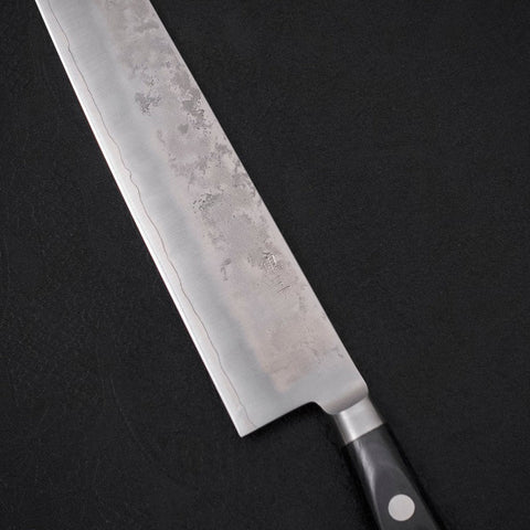 Sujihiki Silver Steel #3 Nashiji Manche Occidental Noir 270mm-[Musashi]-[Couteaux de cuisine japonais]