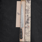 Sujihiki Silver Steel #3 Nashiji Manche Occidental Noir 270mm-[Musashi]-[Couteaux de cuisine japonais]