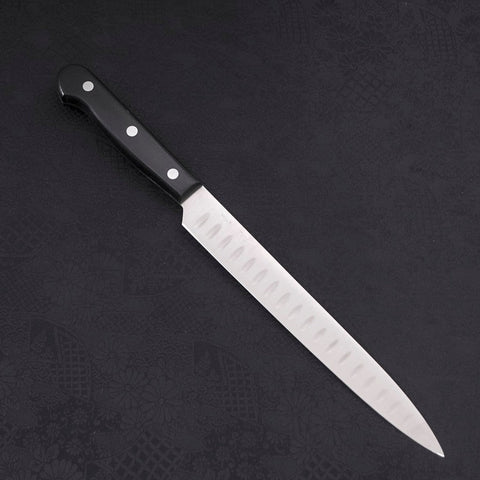 Sujihiki Silver Steel #3 Poli Manche Occidental Noir 210mm-[Musashi]-[Couteaux de cuisine japonais]