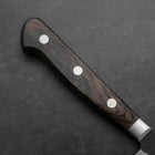 Sujihiki Stainless Clad Blue Super Kurouchi Tsuchime Western Brown Handle 240mm-[Musashi]-[Couteaux de cuisine japonais]