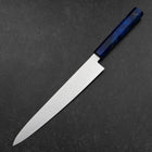 Sujihiki VG-10 Damas Manche Bois de Bouleau Bleu 240mm-[Musashi]-[Couteaux de cuisine japonais]