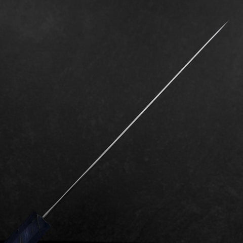 Sujihiki VG-10 Damas Manche Bois de Bouleau Bleu 240mm-[Musashi]-[Couteaux de cuisine japonais]