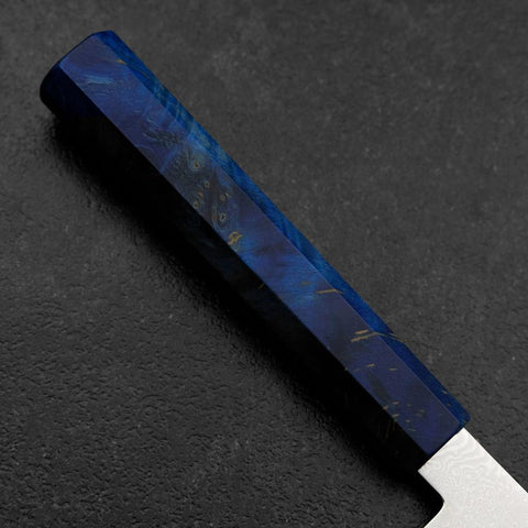 Sujihiki VG-10 Damas Manche Bois de Bouleau Bleu 240mm-[Musashi]-[Couteaux de cuisine japonais]