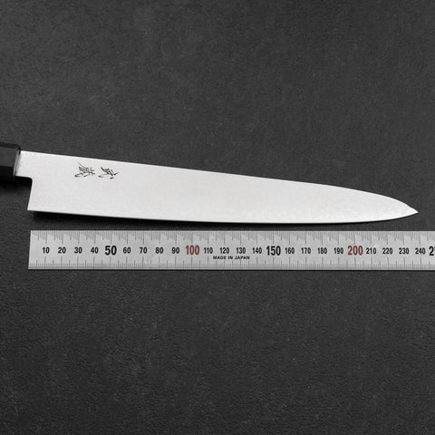 Sujihiki VG-10 Damas Manche Bois de Bouleau Bleu 240mm-[Musashi]-[Couteaux de cuisine japonais]