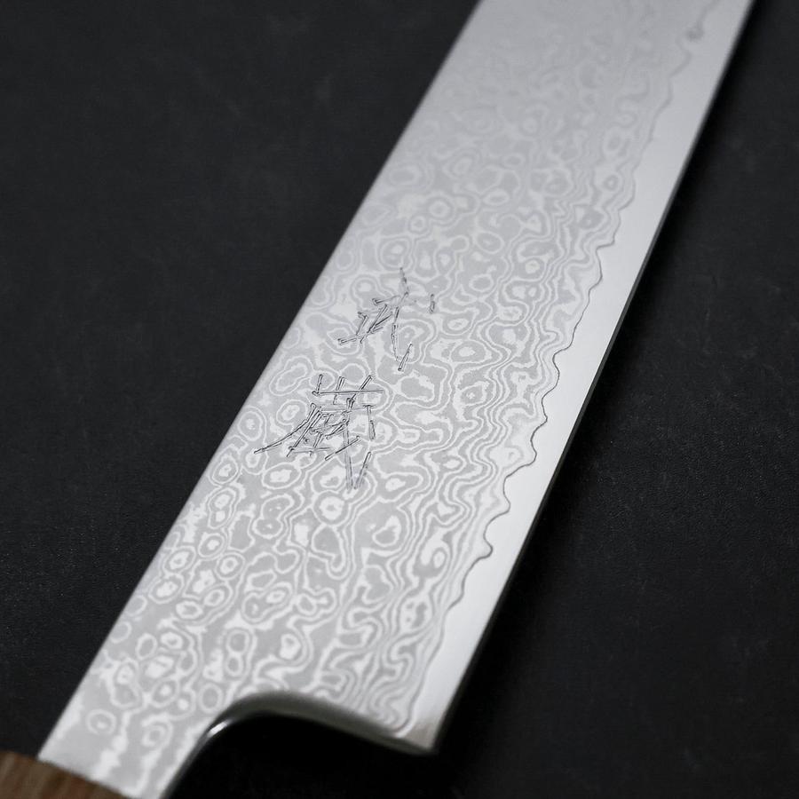 Sujihiki VG-10 Damascus Yaki-Urushi Handle 240mm (9.4”)-[Musashi]-[Japanese-Kitchen-Knives]