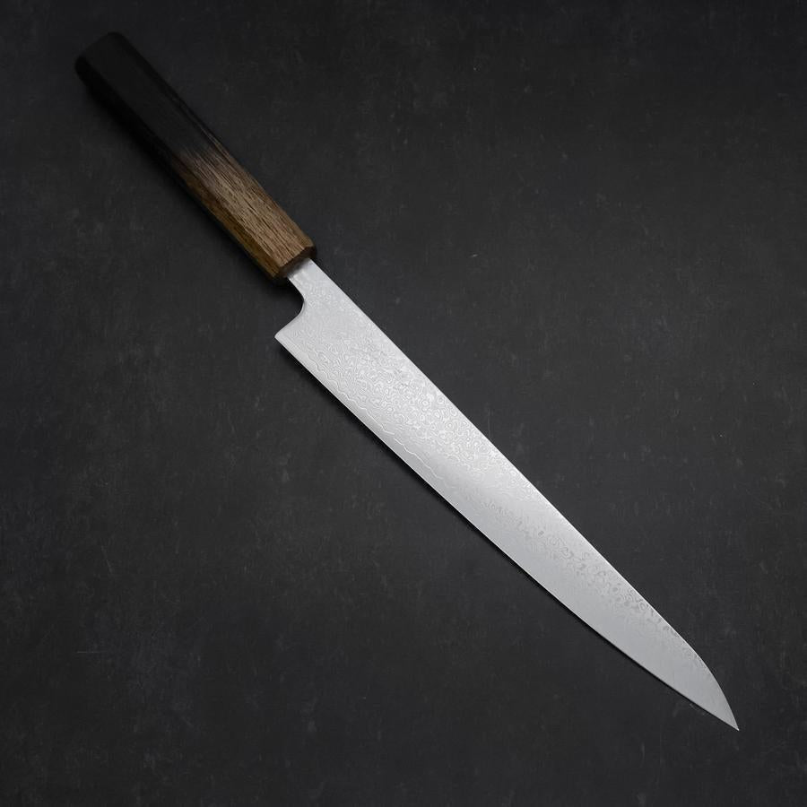 Sujihiki VG-10 Damascus Yaki-Urushi Handle 240mm (9.4”)-[Musashi]-[Japanese-Kitchen-Knives]