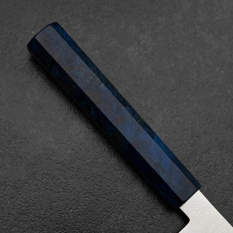 Sujihiki VG-10 Damas Manche en Bois de Bouleau Bleu 270mm-[Musashi]-[Couteaux de cuisine japonais]
