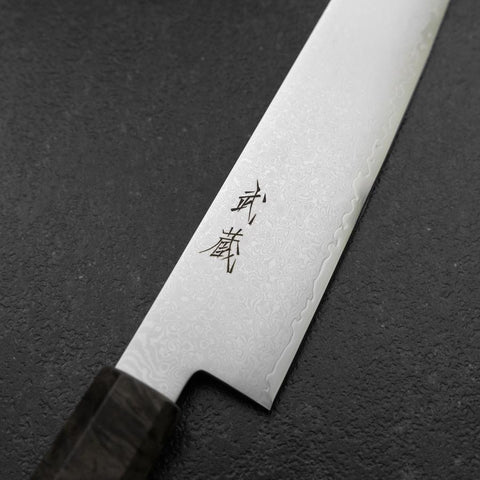 Sujihiki VG-10 Damas Manche en Bois de Bouleau Gris 240mm-[Musashi]-[Couteaux de cuisine japonais]