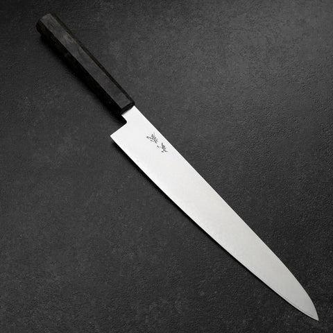 Sujihiki VG-10 Damas Manche en Bois de Bouleau Gris 270mm-[Musashi]-[Couteaux de cuisine japonais]