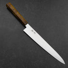 Sujihiki VG-10 Damas Manche en Bois de Bouleau Jaune Brun 240mm-[Musashi]-[Couteaux de cuisine japonais]