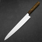 Sujihiki VG-10 Damas Manche en Bois de Bouleau Jaune Brun 270mm-[Musashi]-[Couteaux de cuisine japonais]