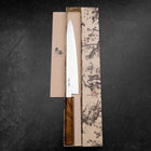 Sujihiki VG-10 Damas Manche en Bois de Bouleau Jaune Brun 270mm-[Musashi]-[Couteaux de cuisine japonais]