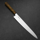 Sujihiki VG-10 Damas Manche en Bois de Bouleau Jaune Brun 270mm-[Musashi]-[Couteaux de cuisine japonais]