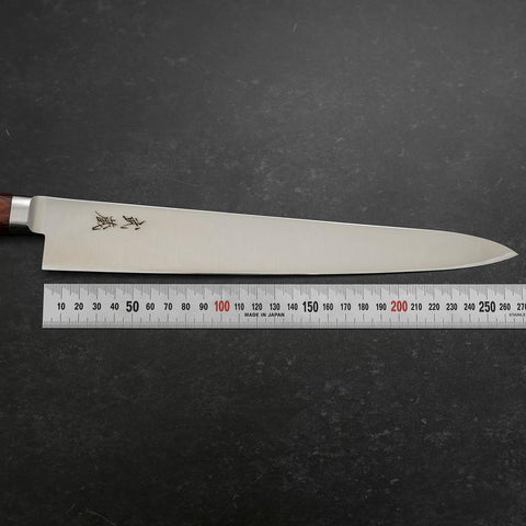Sujihiki VG-10 Poli Manche Occidental en Acajou 270mm-[Musashi]-[Couteaux de cuisine japonais]