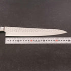 Sujihiki VG-10 Tsuchime Damas Manche Occidental Noir 240mm-[Musashi]-[Couteaux de cuisine japonais]