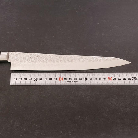 Sujihiki VG-10 Tsuchime Damas Manche Occidental Noir 240mm-[Musashi]-[Couteaux de cuisine japonais]