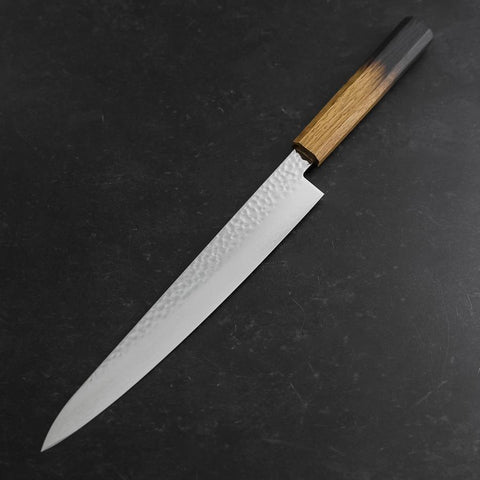 Sujihiki VG-10 Tsuchime Damas Manche Yaki Urushi 240mm-[Musashi]-[Couteaux de cuisine japonais]