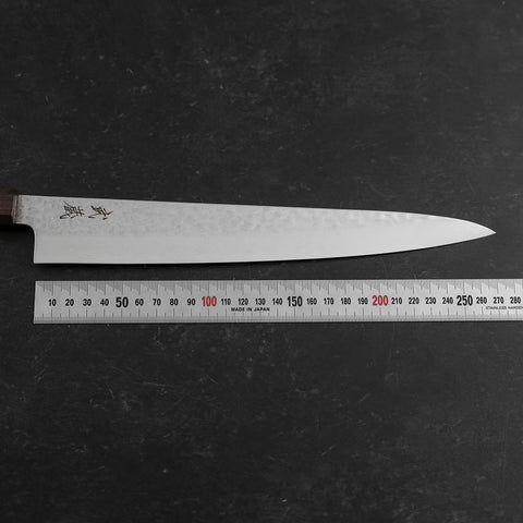 Sujihiki VG-10 Tsuchime Damas Manche en Frêne 270mm-[Musashi]-[Couteaux de cuisine japonais]