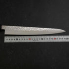Sujihiki VG-10 Tsuchime Damas Manche en Noyer 240mm-[Musashi]-[Couteaux de cuisine japonais]