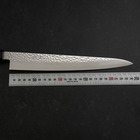 Sujihiki VG-10 Tsuchime Damas Manche en Noyer 240mm-[Musashi]-[Couteaux de cuisine japonais]