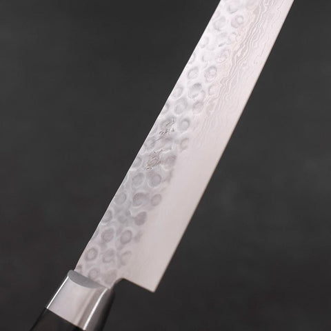 Sujihiki VG-10 Tsuchime Damascus Black Western Handle 245mm (9.6”)-[Musashi]-[Couteaux de cuisine japonais]