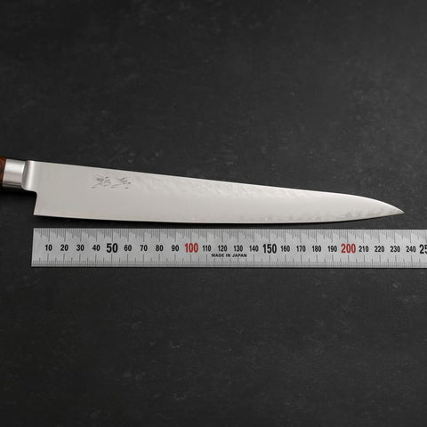Sujihiki VG-5 Tsuchime Manche Occidental 240mm-[Musashi]-[Couteaux de cuisine japonais]