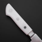 Sujihiki VG-5 Tsuchime Manche Occidental en Marbre Blanc 240mm-[Musashi]-[Couteaux de cuisine japonais]
