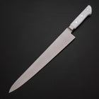 Sujihiki VG-5 Tsuchime Manche Occidental en Marbre Blanc 270mm-[Musashi]-[Couteaux de cuisine japonais]