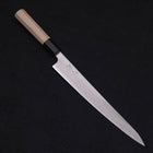 Sujihiki White Steel #1 Kasumi Manche en Buffle et Magnolia 240mm-[Musashi]-[Couteaux de cuisine japonais]